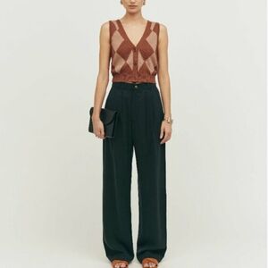 Reformation High Waisted Wide Leg Pants
